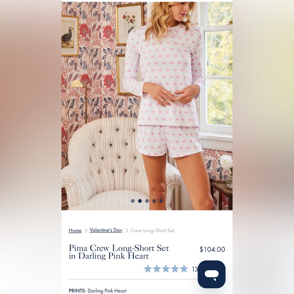 Lake Pajamas (Valentine Hearts)